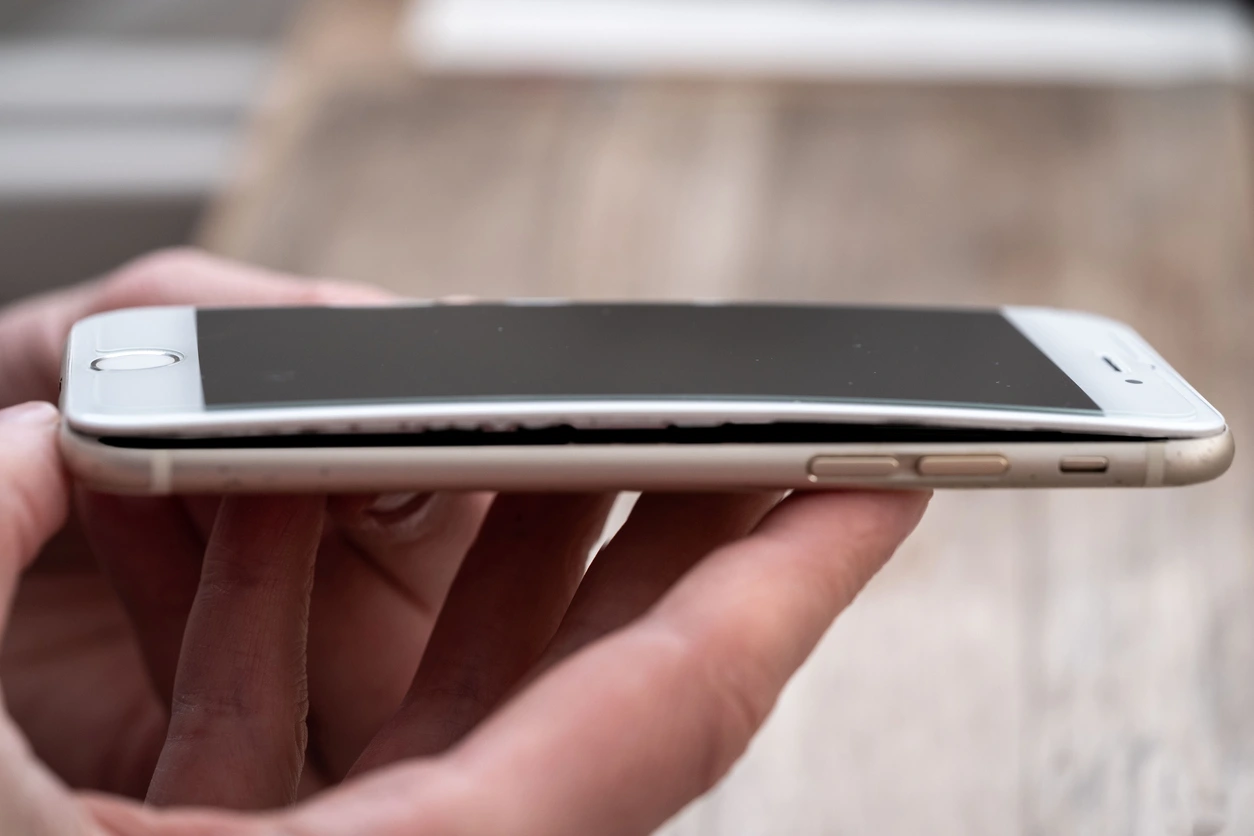 Smartphone verbogen